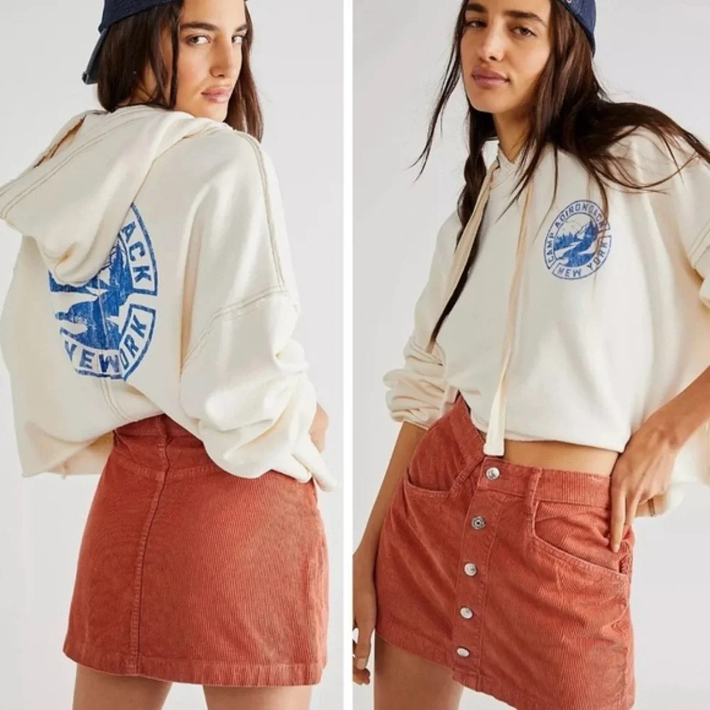 Free People Ray Corduroy Mini Skirt